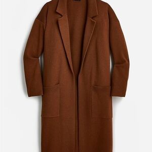J. Crew Brown Open-Front Cardigan